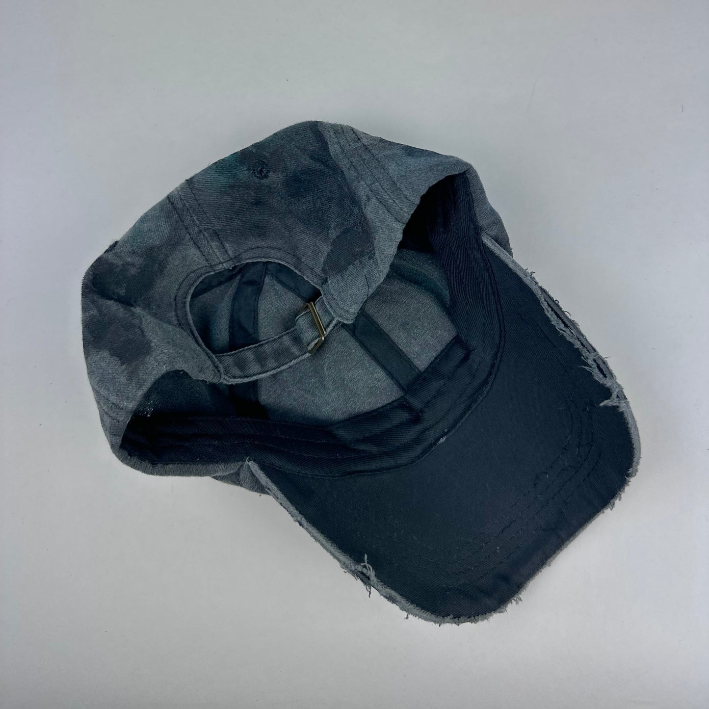 ASTROBOI* 'Enchanted' Black Distressed Rhinestone Resin Hat