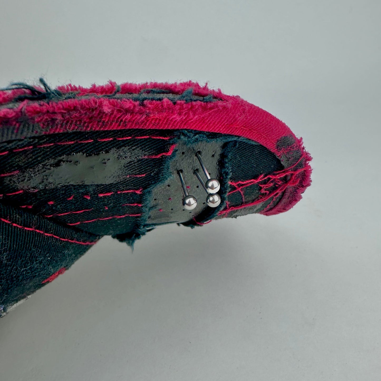 ASTROBOI* 'Heating + Cooling' Black Pierced Rhinestone Hat