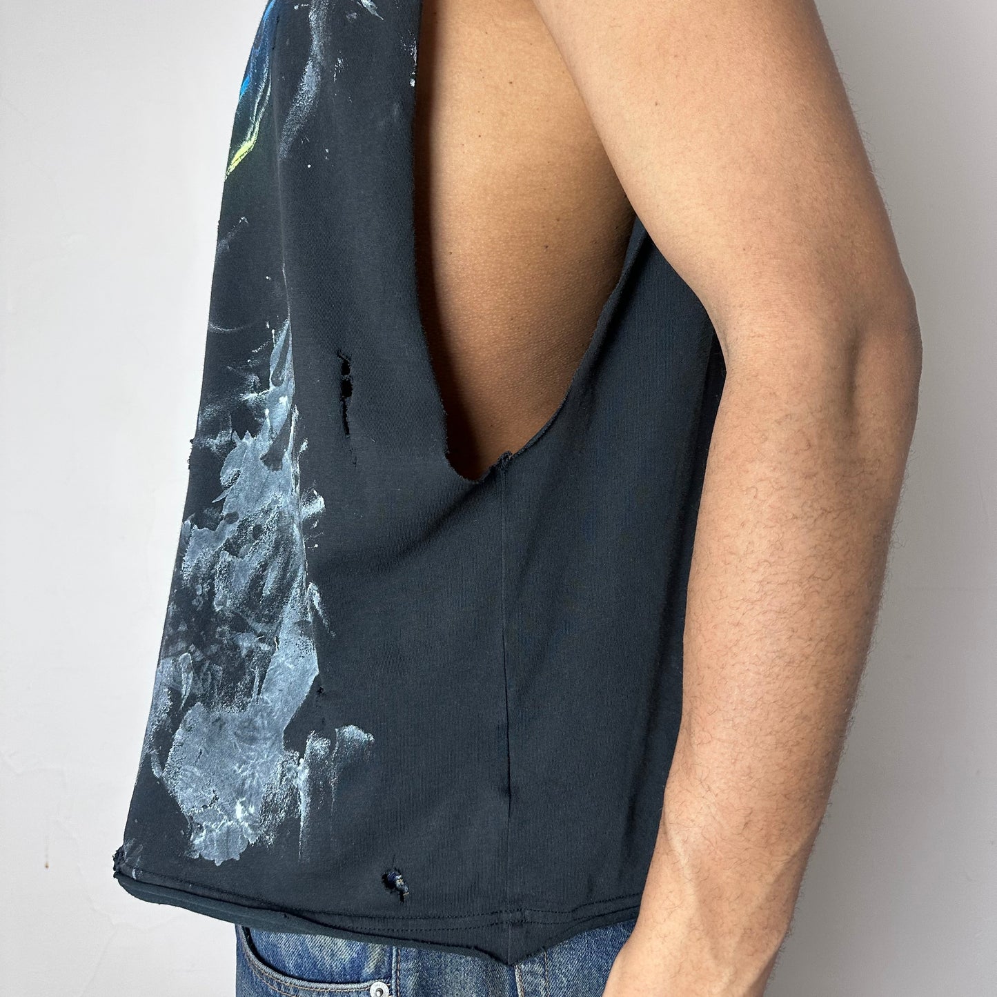 ASTROBOI* x Nike Celestial Navy Football Graphic Sleeveless Muscle Shirt  - XL