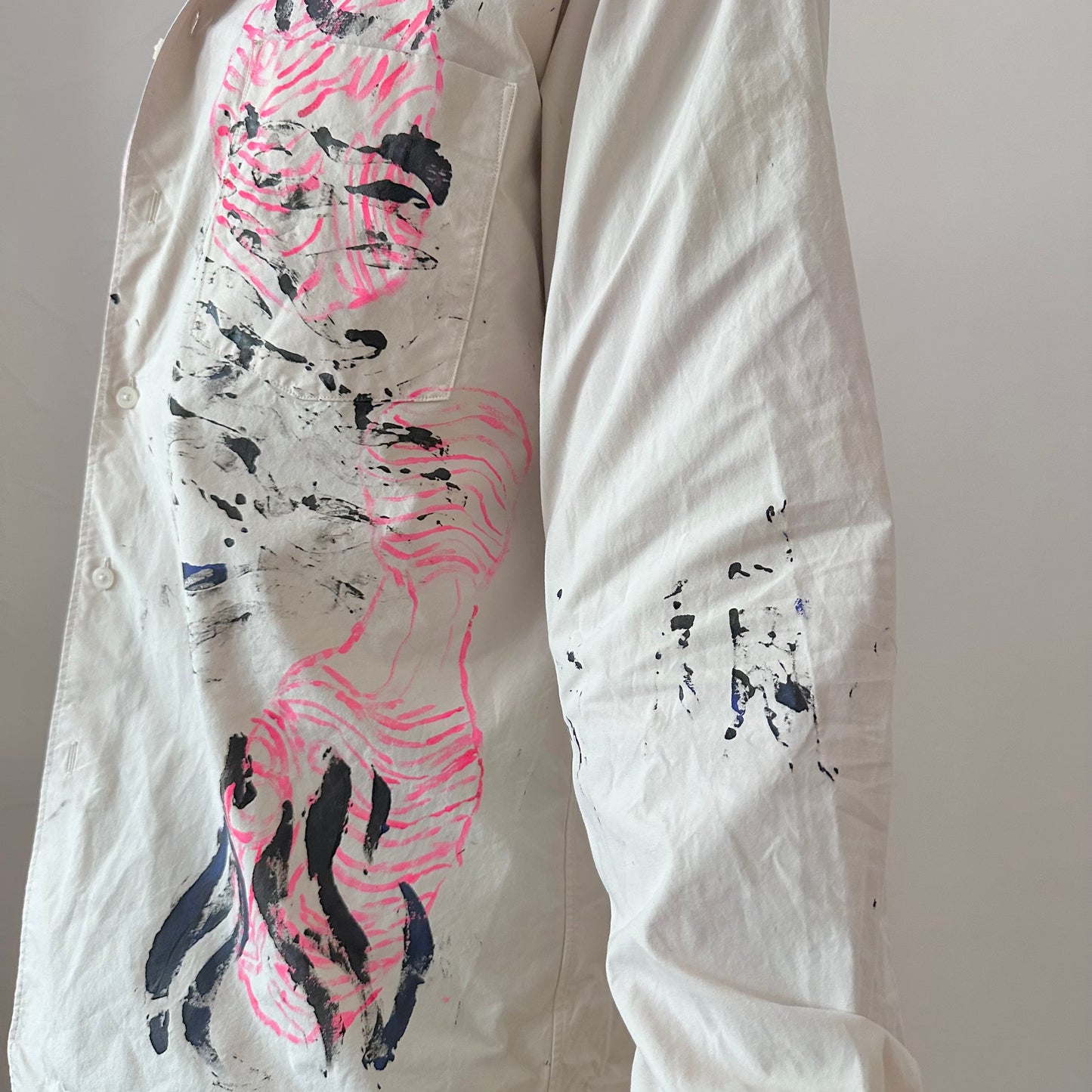 ASTROBOI* x Uniqlo 'Tattoo' Tan Graphic Button Up Shirt - XL