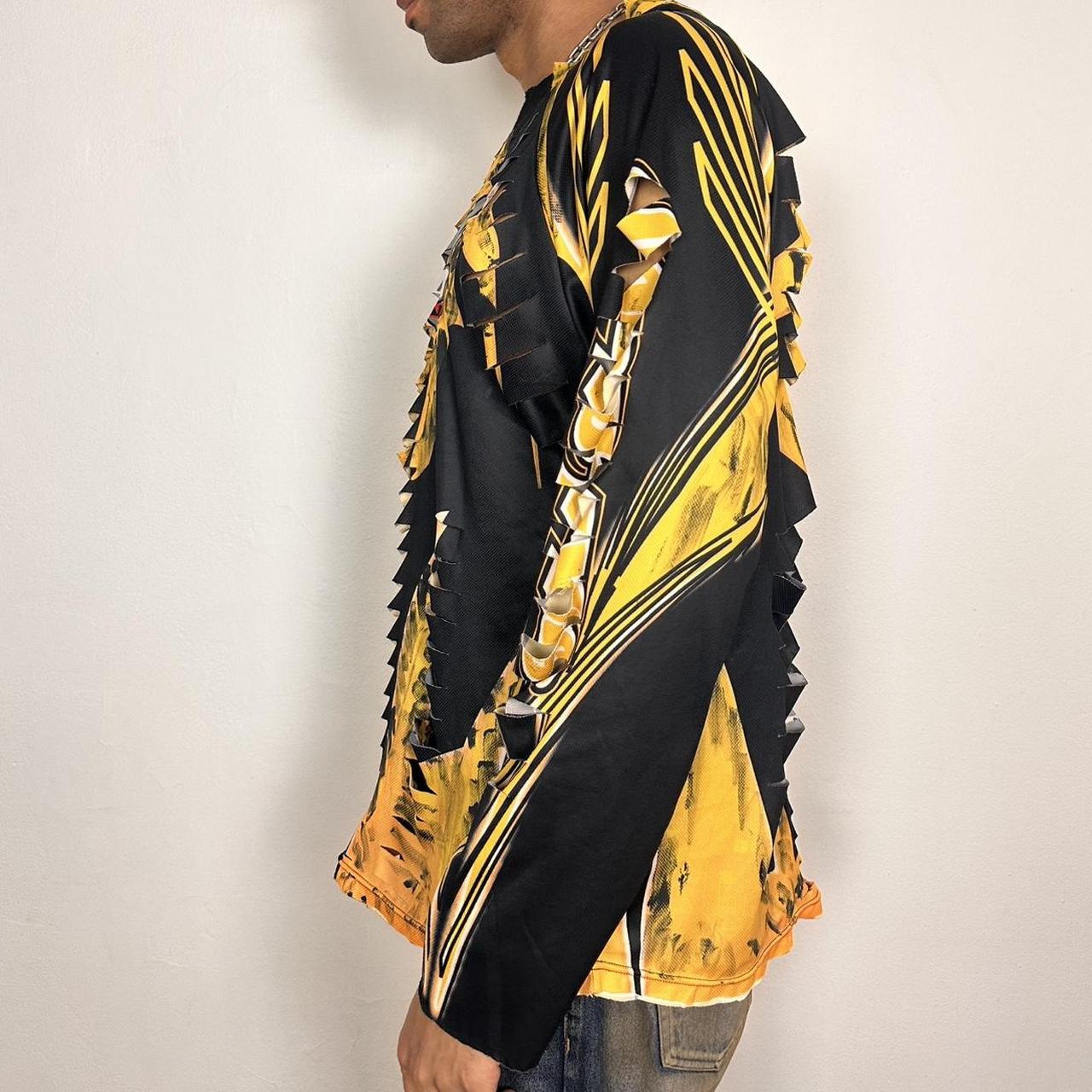 ASTROBOI* X Ski Doo Black/Yellow Painterly Motocross Jersey - XL