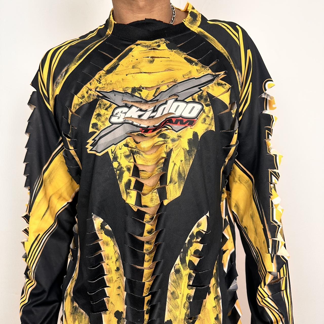 ASTROBOI* X Ski Doo Black/Yellow Painterly Motocross Jersey - XL
