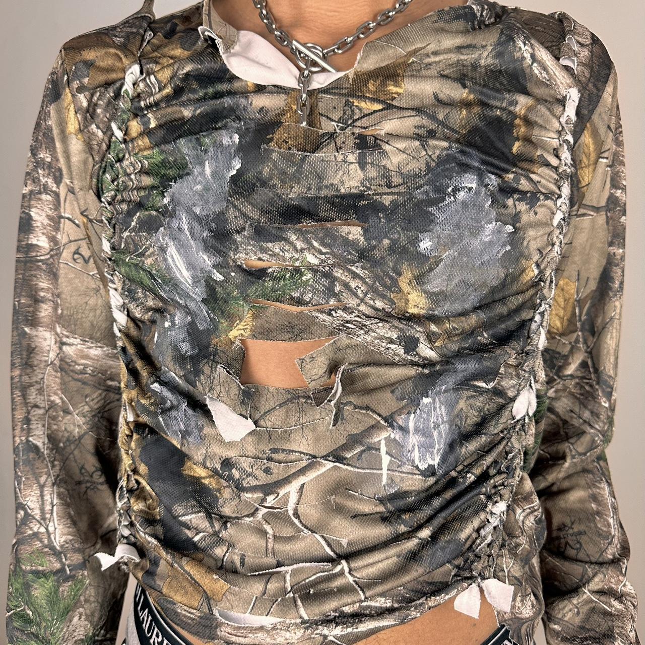 ASTROBOI* Brown Camo Real Tree Braided Top - Large