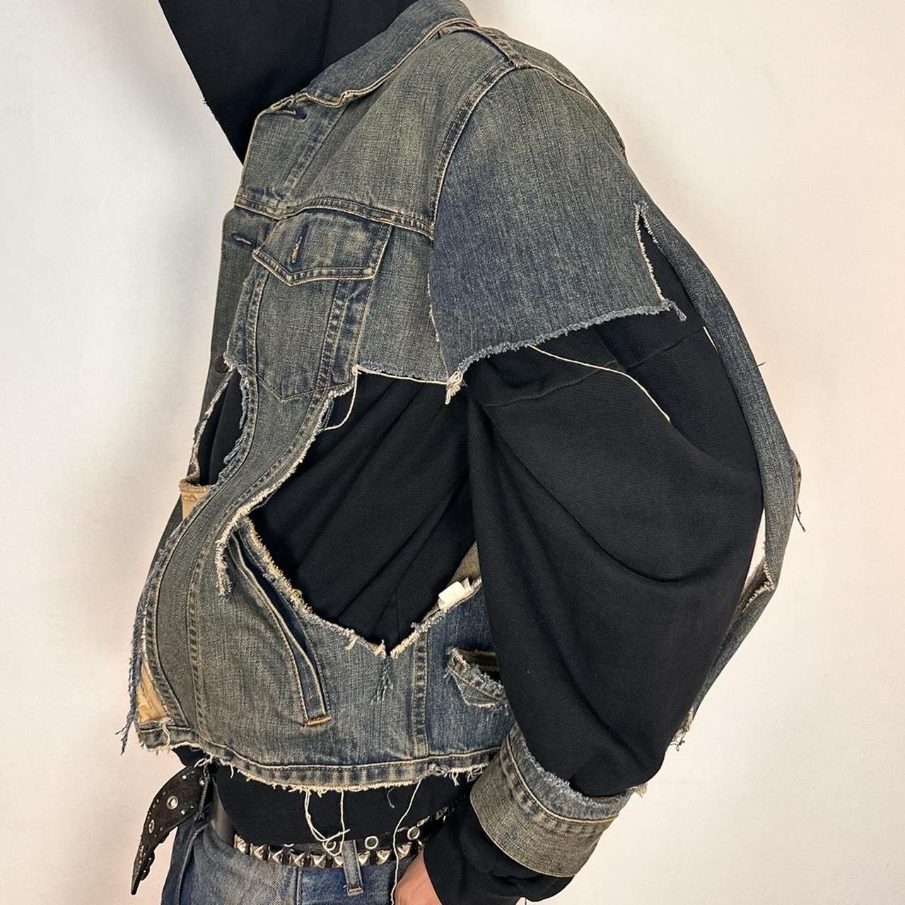 ASTROBOI* DECONSTRUCTED SAMURAI DENIM JACKET _ XL