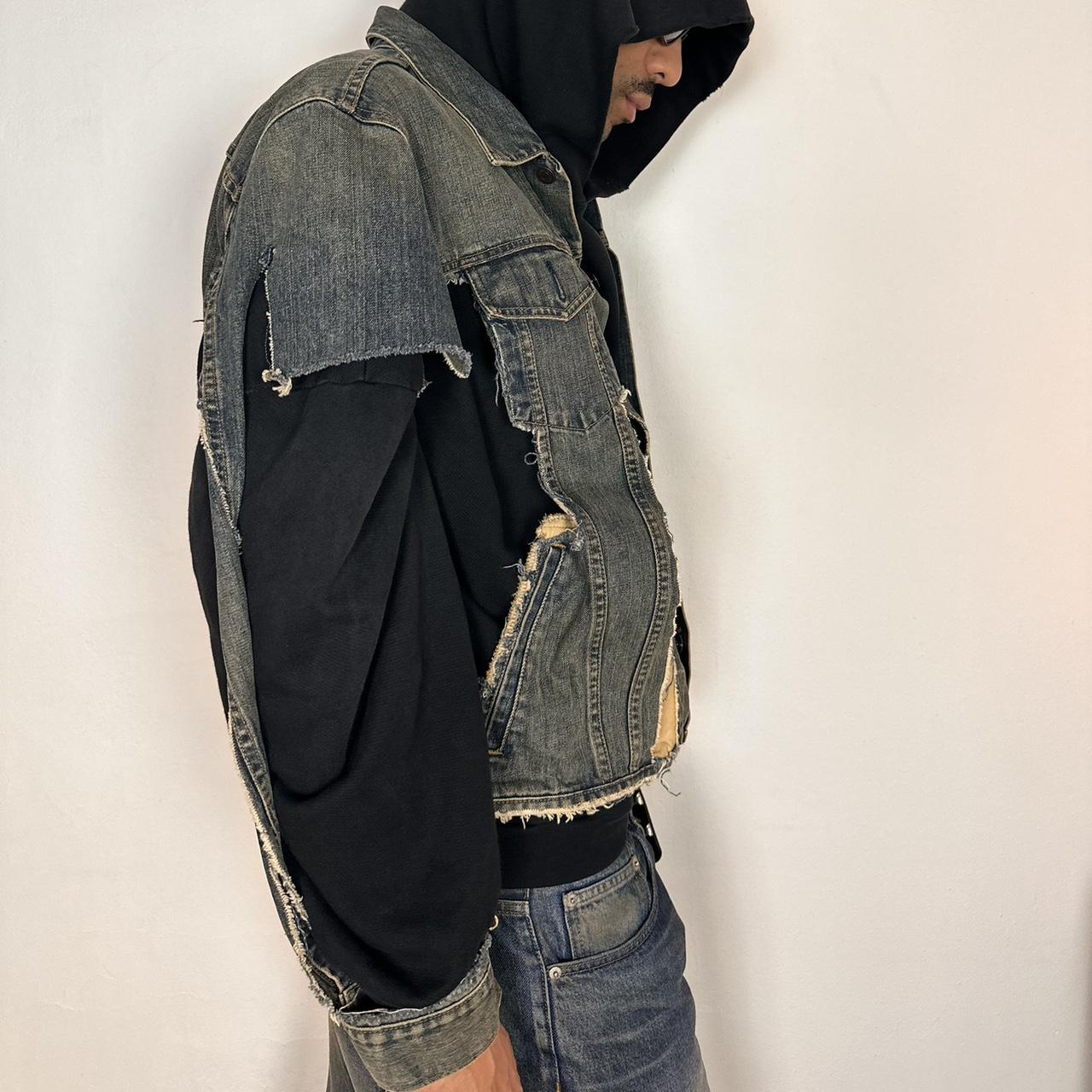 ASTROBOI* DECONSTRUCTED SAMURAI DENIM JACKET _ XL