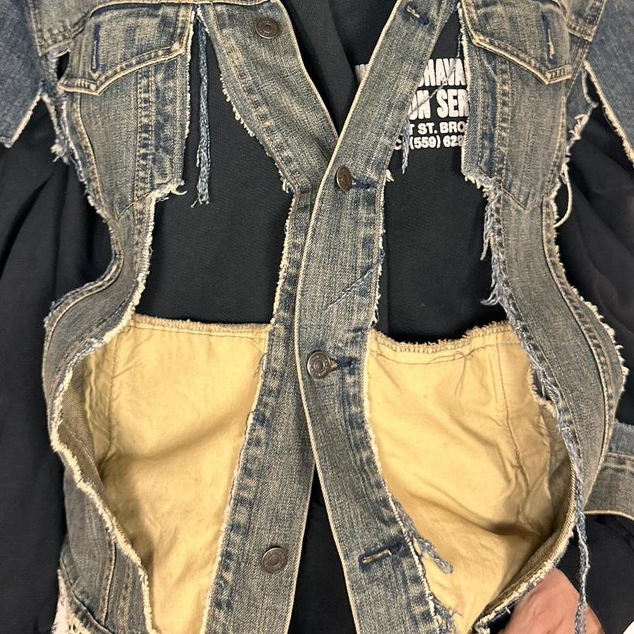 ASTROBOI* DECONSTRUCTED SAMURAI DENIM JACKET _ XL