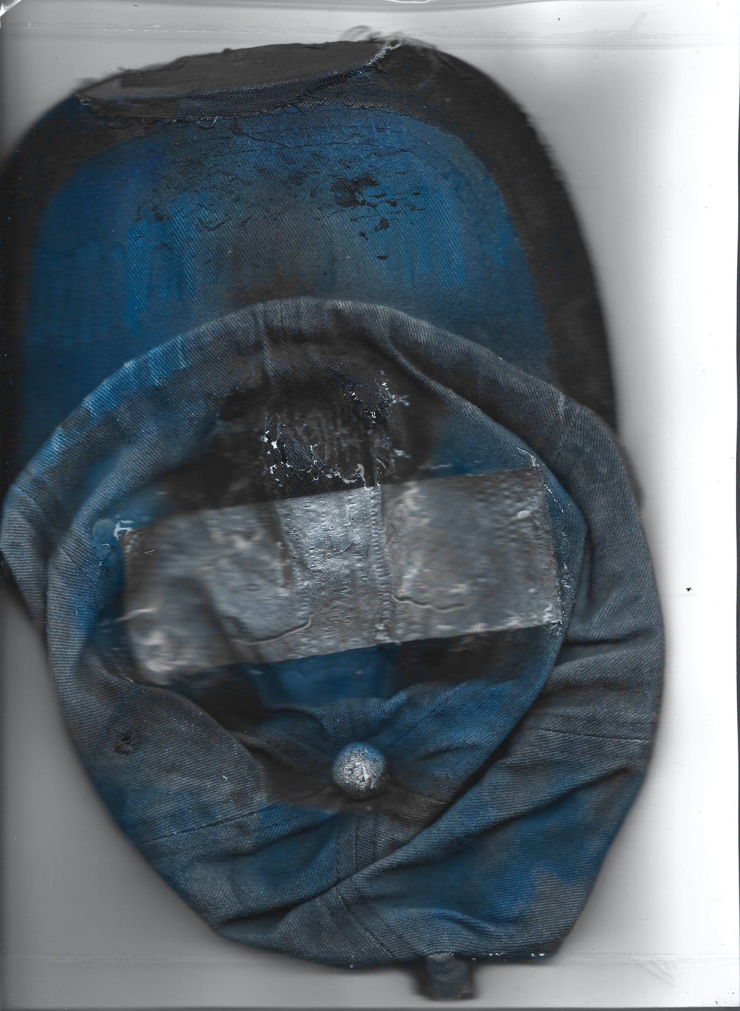 ASTROBOI* 'Duct' Black & Blue Grunge Duct Tape Hat