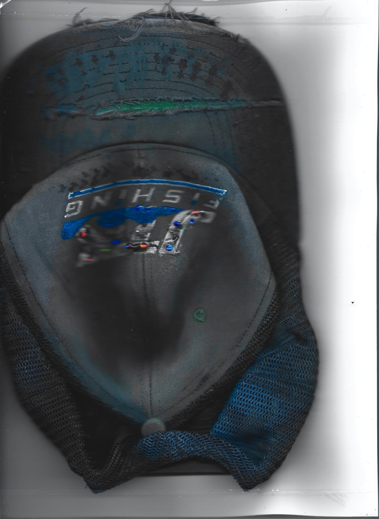 ASTROBOI* 'JTK Fishing' Gray Rhinestone Trucker Cap
