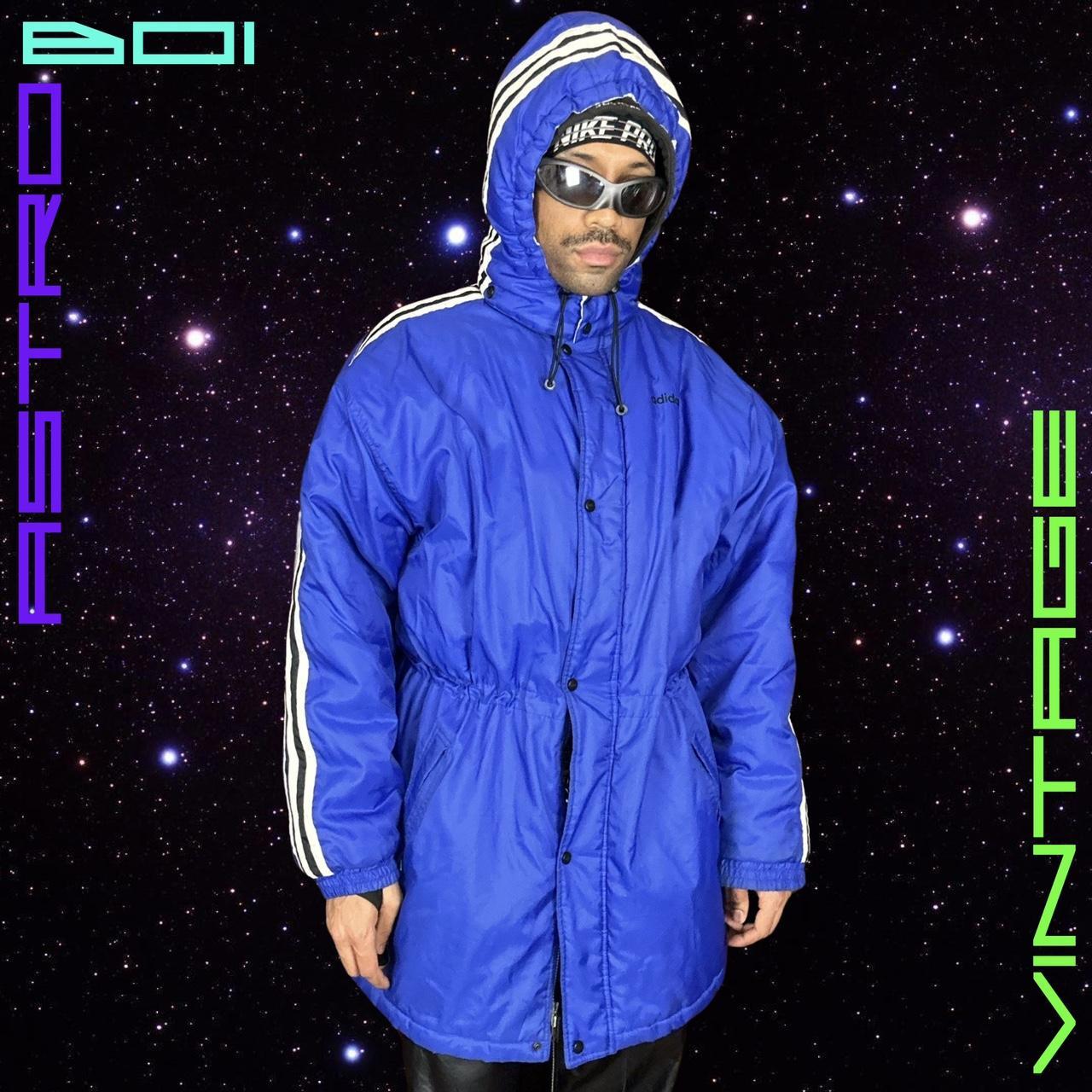 ADIDAS PUFFER DUFFLE COAT _ BLUE _ XXL