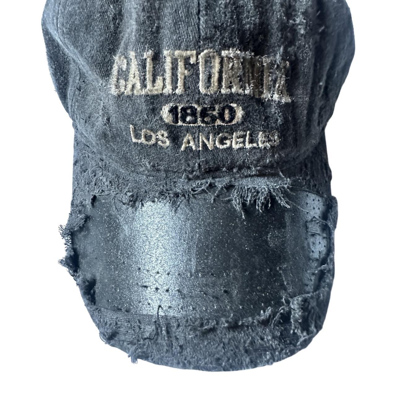 Los Angeles California Men's Distressed Black Dad Hat