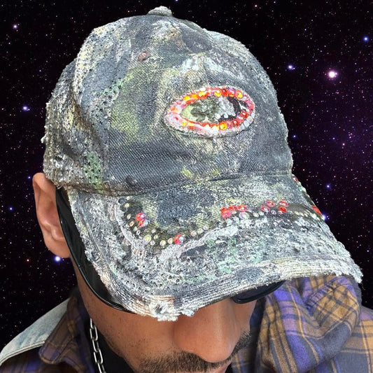 ASTROBOI* Mossy Oak Brown Real Tree Rhinestone Resin Hat - front 