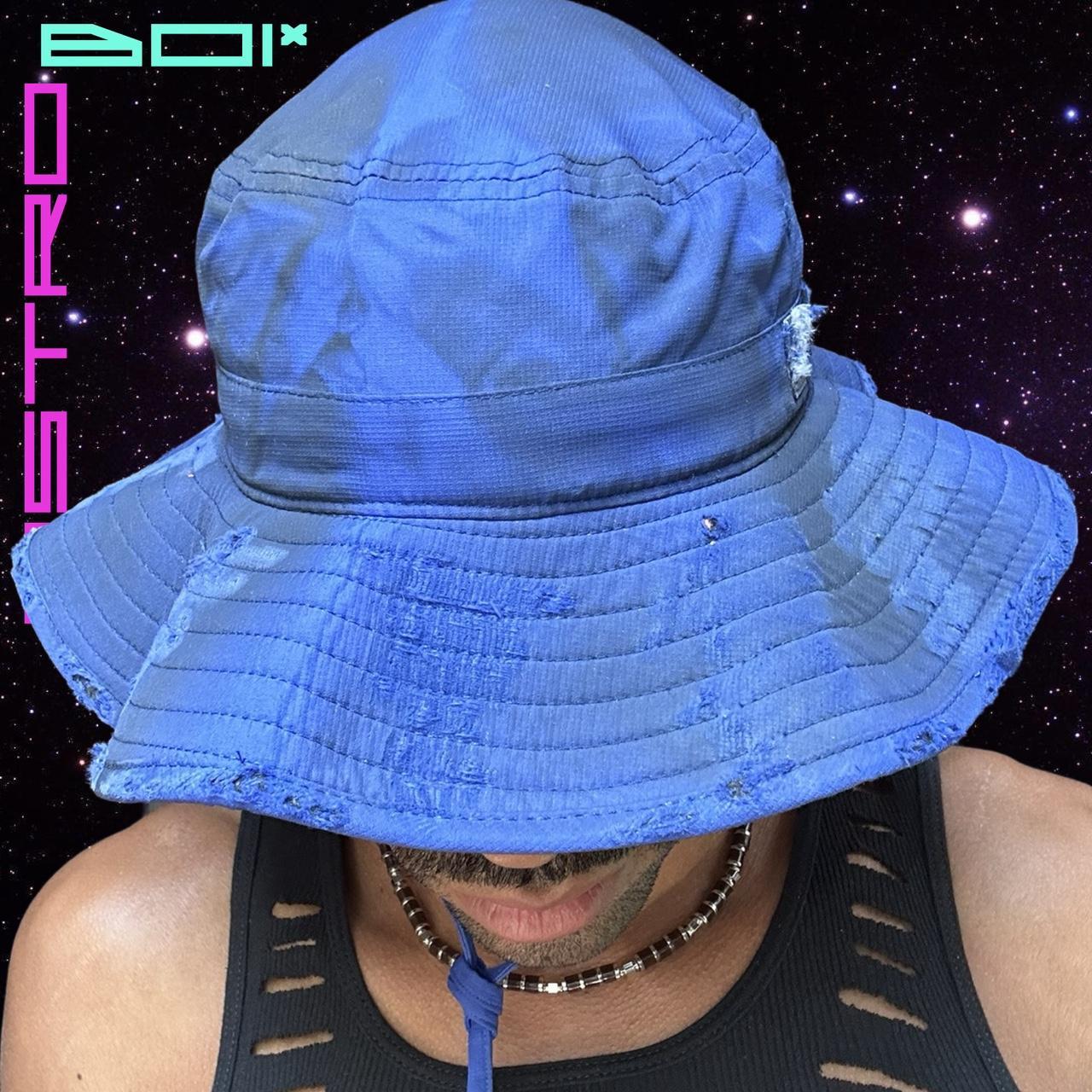 ASTROBOI* BLUE DISTRESSED CAMP BOOIE HAT