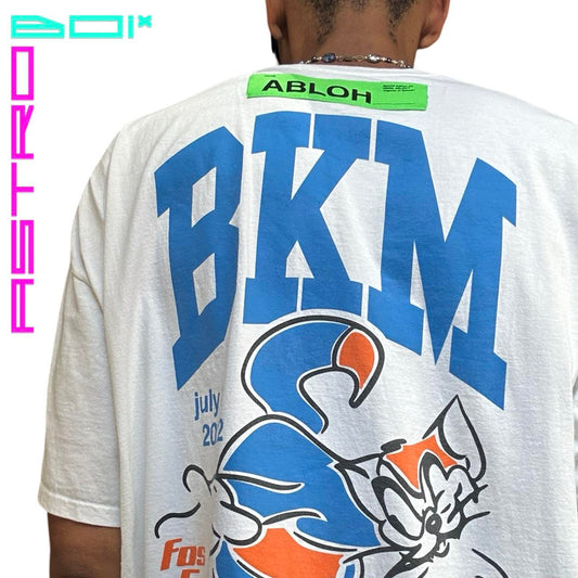 CHAMPION X VIRGIL ABLOH WHITE 'BKM' T-SHIRT _ XL