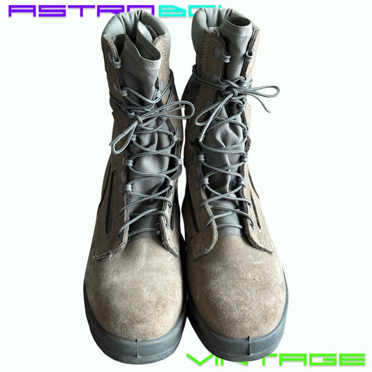 BELLEVILLE KHAKI SUEDED COMBAT BOOTS_9R