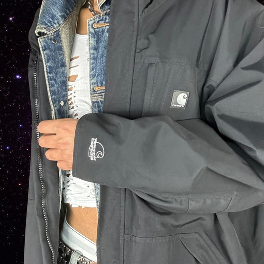 CARHARTT_ STORM DEFENDER ANORAK_ BLACK _ 3XL