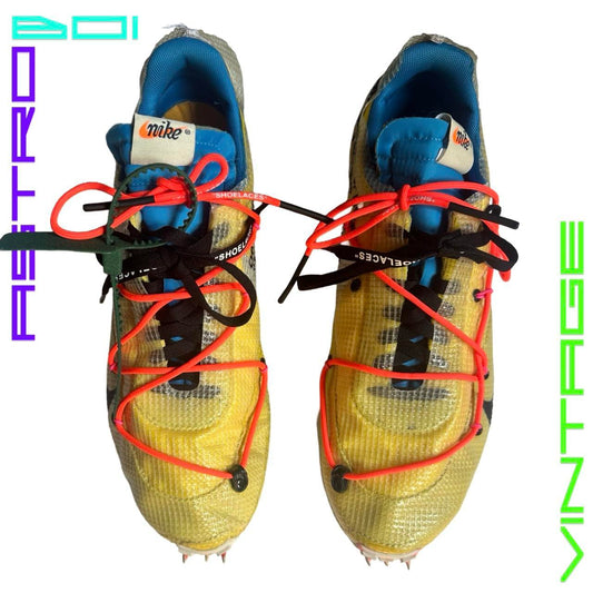 OFF WHITE X NIKE WHITE VAPOR STREET SNEAKERS _ 13.5 US