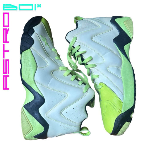 REEBOK KAMIKAZE II MID 'GLOW' NEON GREEN SNEAKER _ SIZE 13