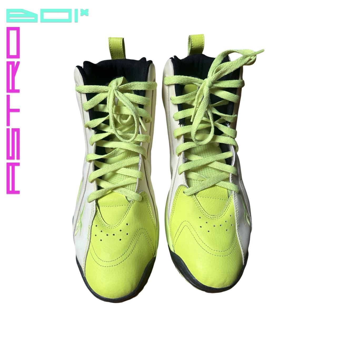 REEBOK KAMIKAZE II MID 'GLOW' NEON GREEN SNEAKER _ SIZE 13