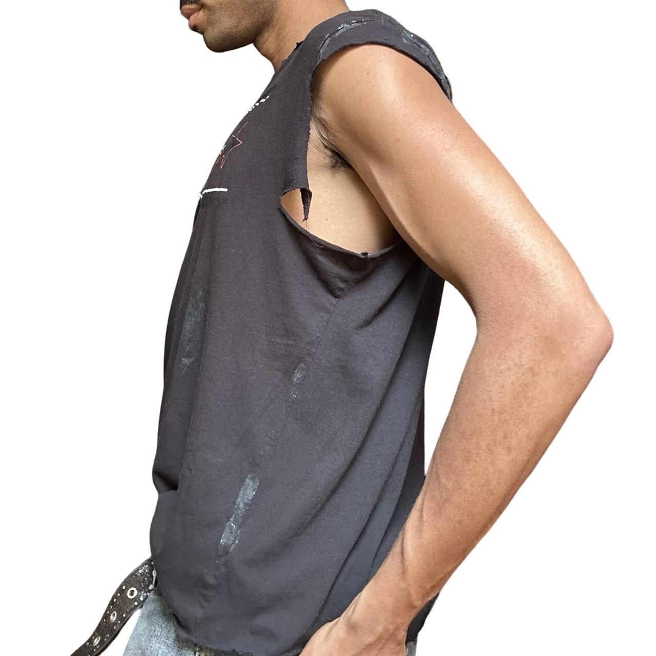 ASTROBOI* CK Jeans Black Asymmetric Logo T-shirt - left 
