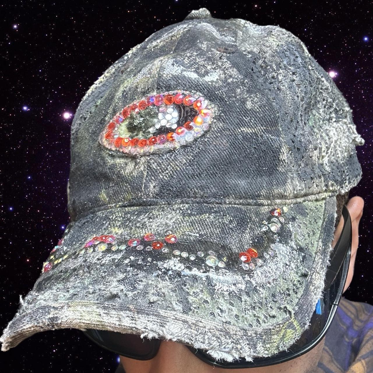 ASTROBOI* Mossy Oak Brown Real Tree Rhinestone Resin Hat - front 2