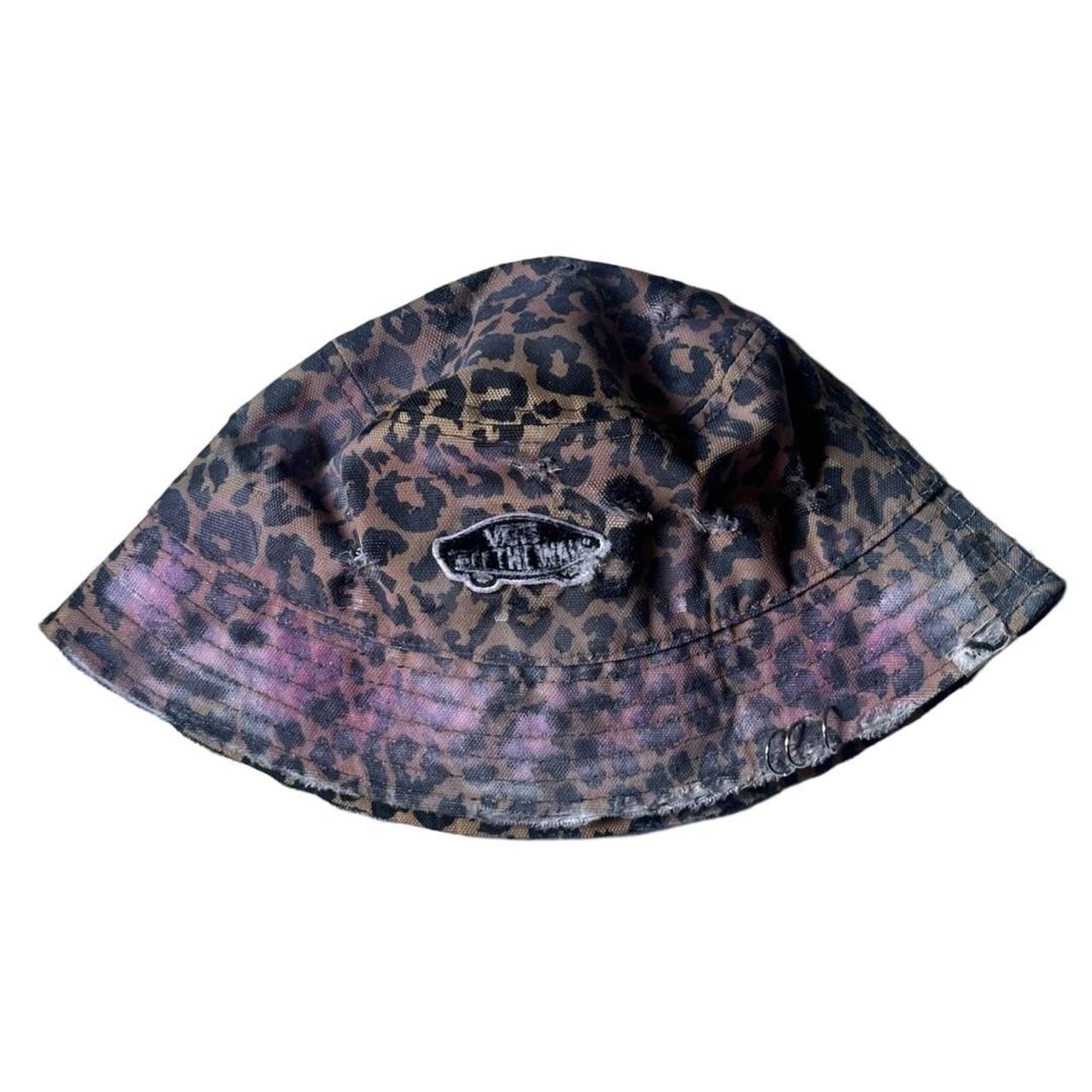 ASTROBOI* Vans Brown Cheetah Print Pierced Bucket Hat