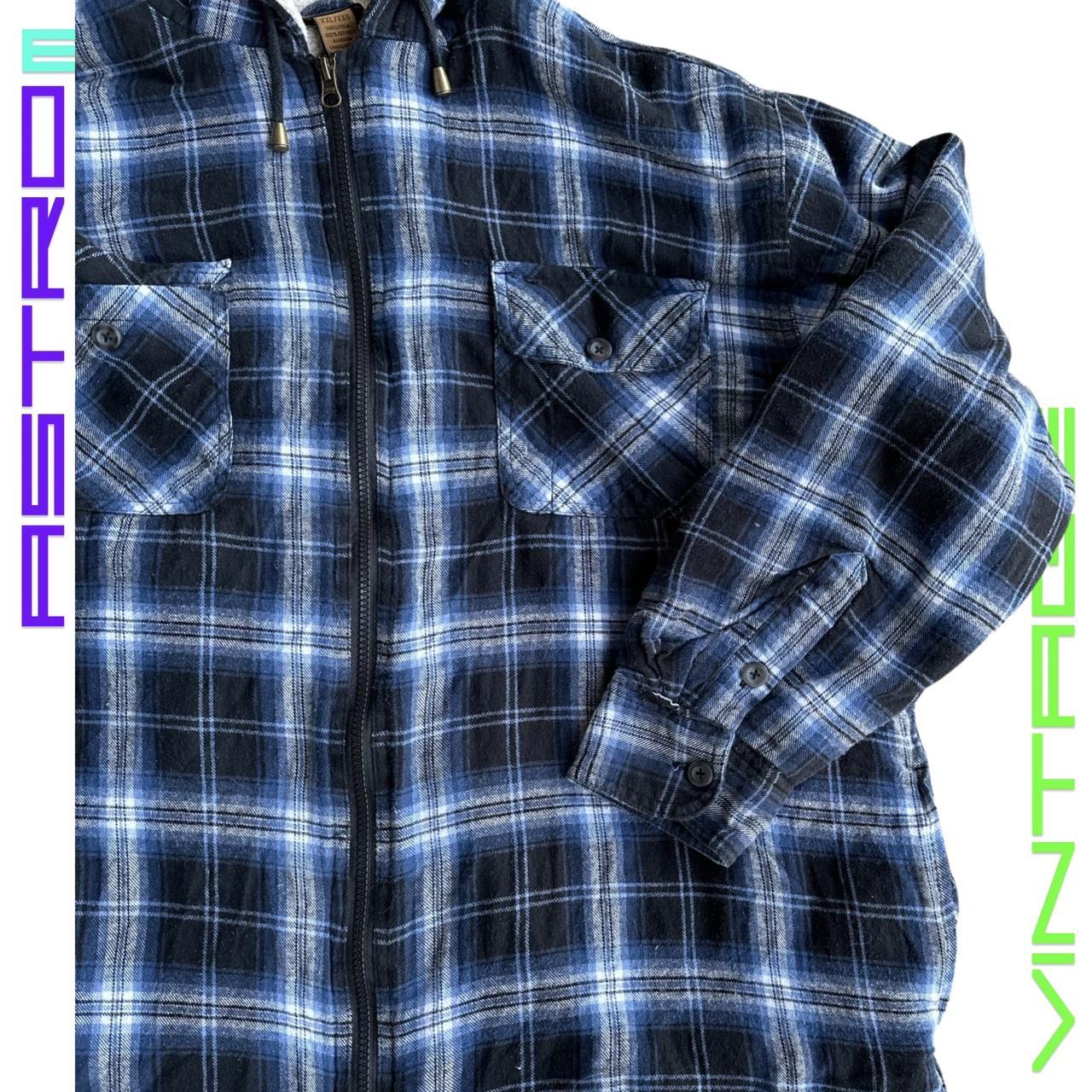 SAINT JOHNS BAY PLAID FLANNEL SHERPA JACKET _ XXL