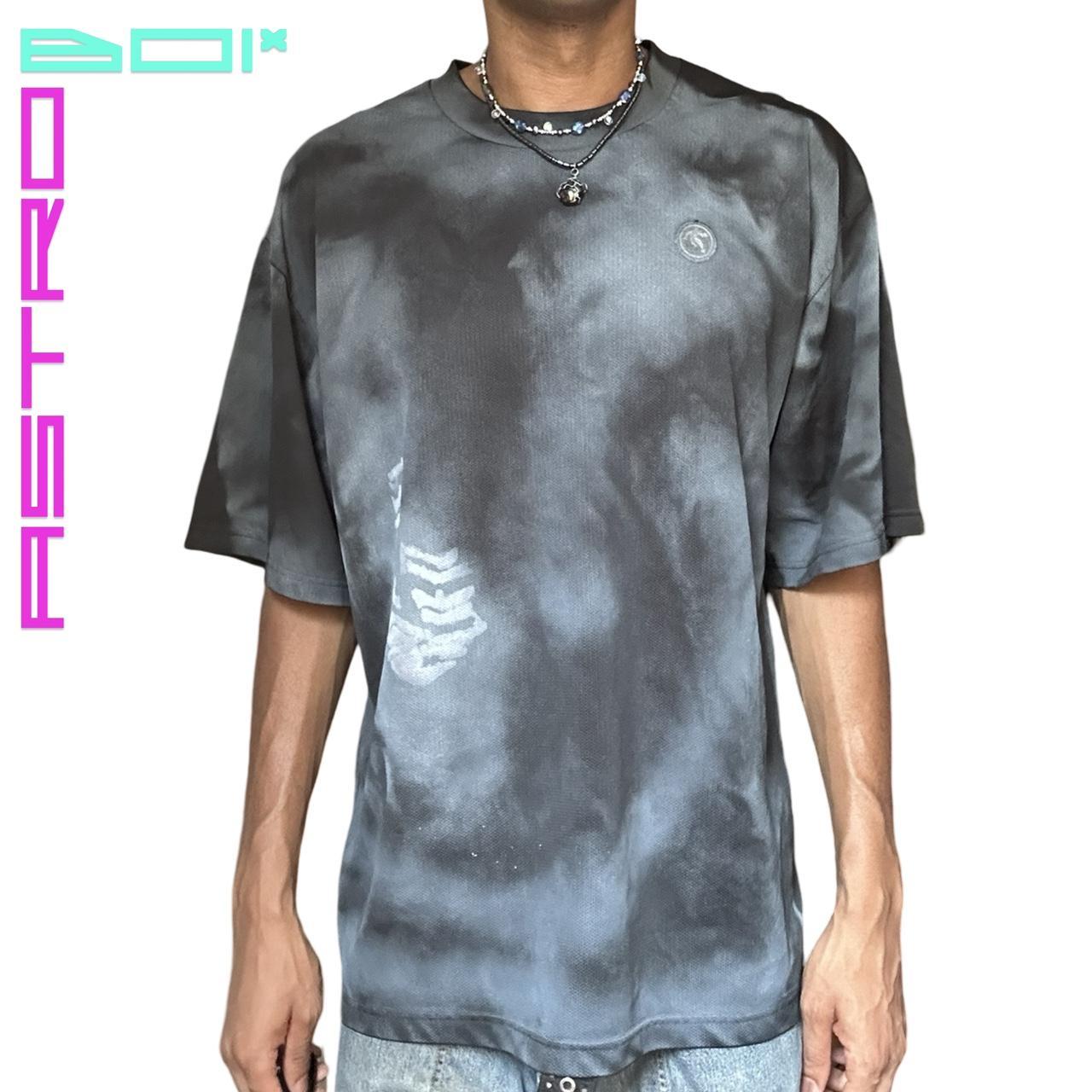 ASTROBOI* ANDONE BLACK AIRBRUSHED BAGGY T-SHIRT_ XXL