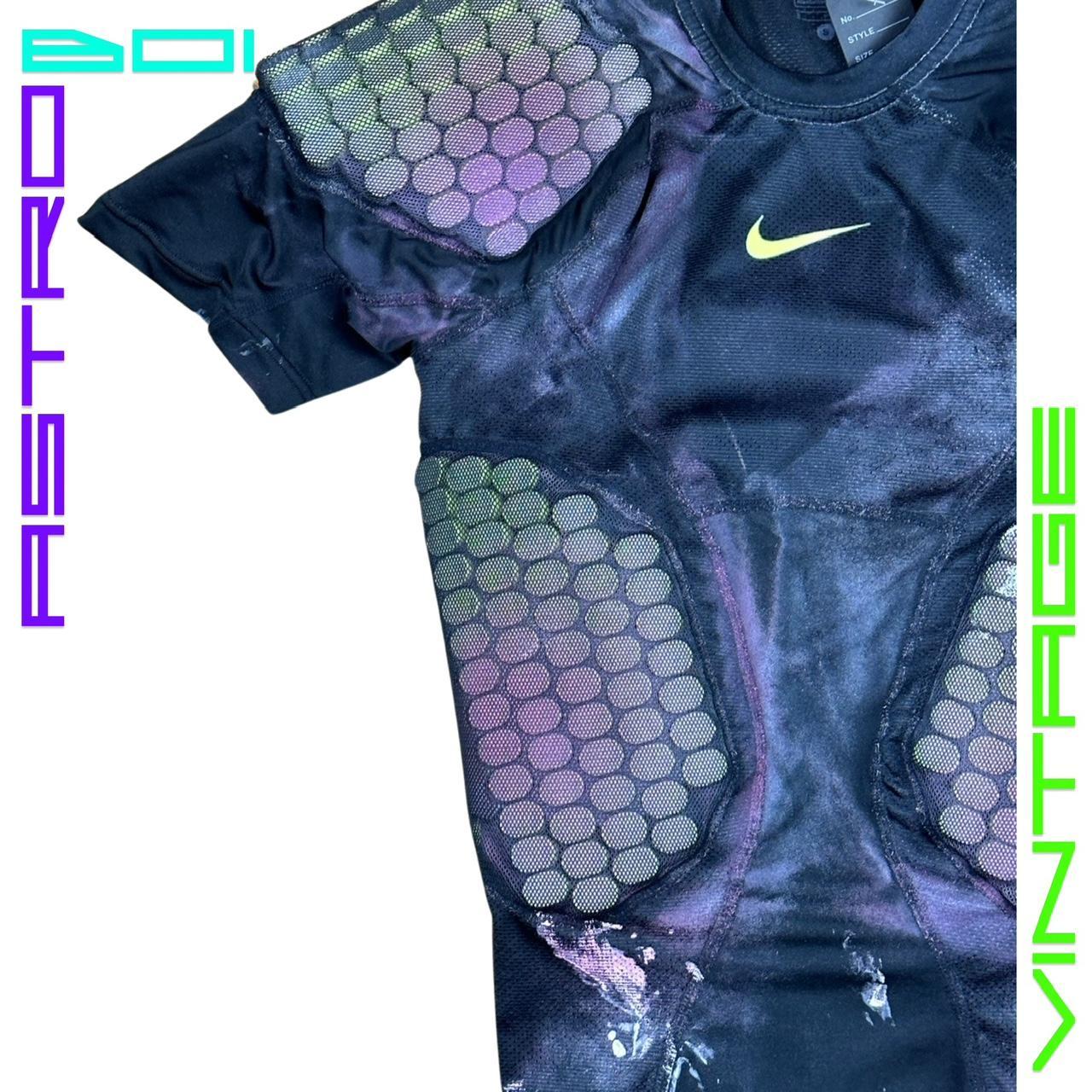 ASTROBOI* NIKE PRO BLACK FUTURISTIC COMPRESSION TOP