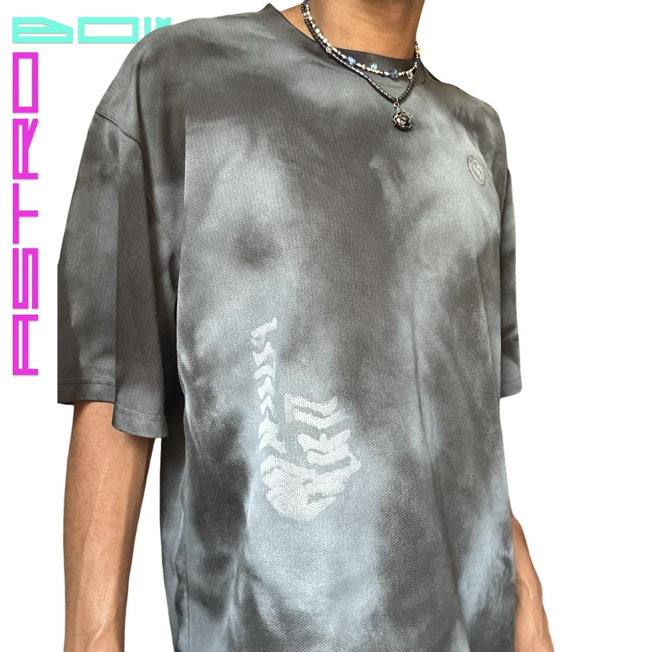 ASTROBOI* ANDONE BLACK AIRBRUSHED BAGGY T-SHIRT_ XXL