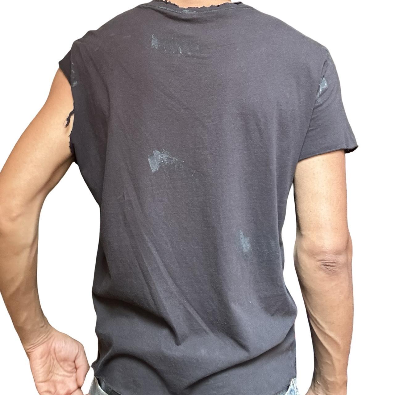 ASTROBOI* CK Jeans Black Asymmetric Logo T-shirt - back