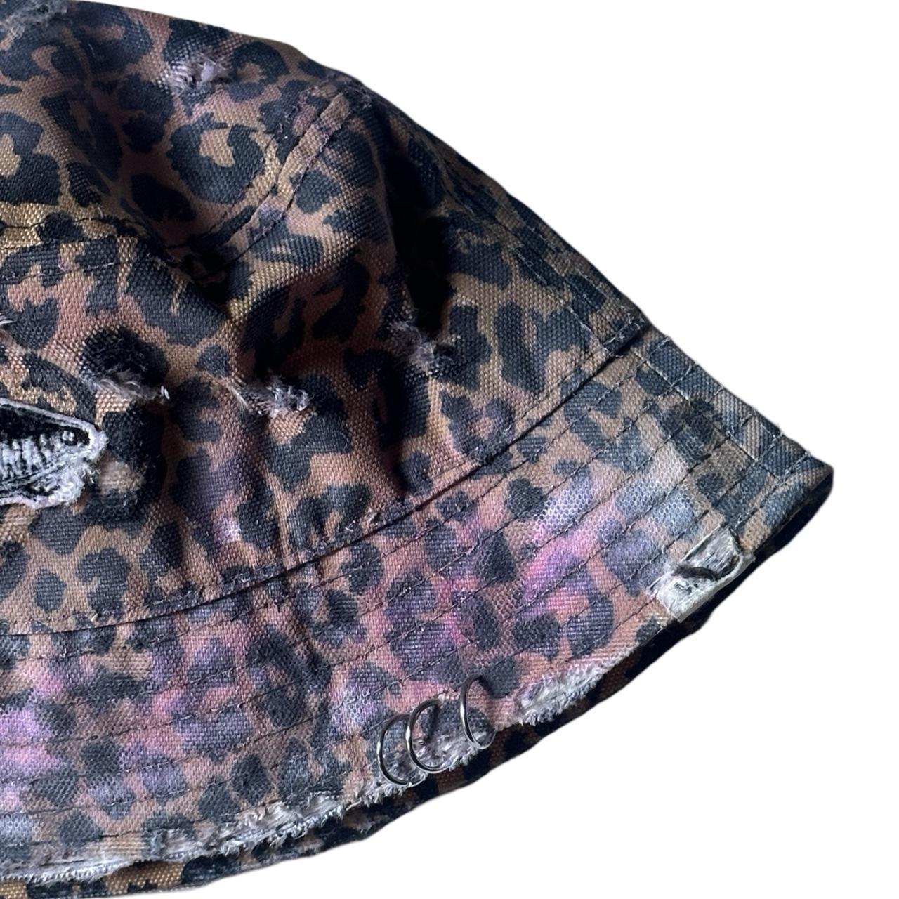 ASTROBOI* Vans Brown Cheetah Print Pierced Bucket Hat