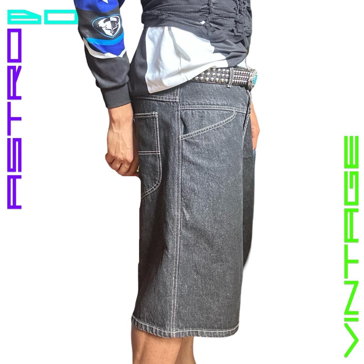 MARITHE FRANCOIS GIRBAUD WASHED BLACK DENIM SHORTS - right 