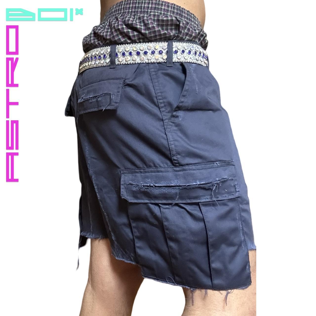 ASTROBOI* ROTHCO DECONSTRUCTED NAVY MILITARY CARGO SHORTS _ 40"