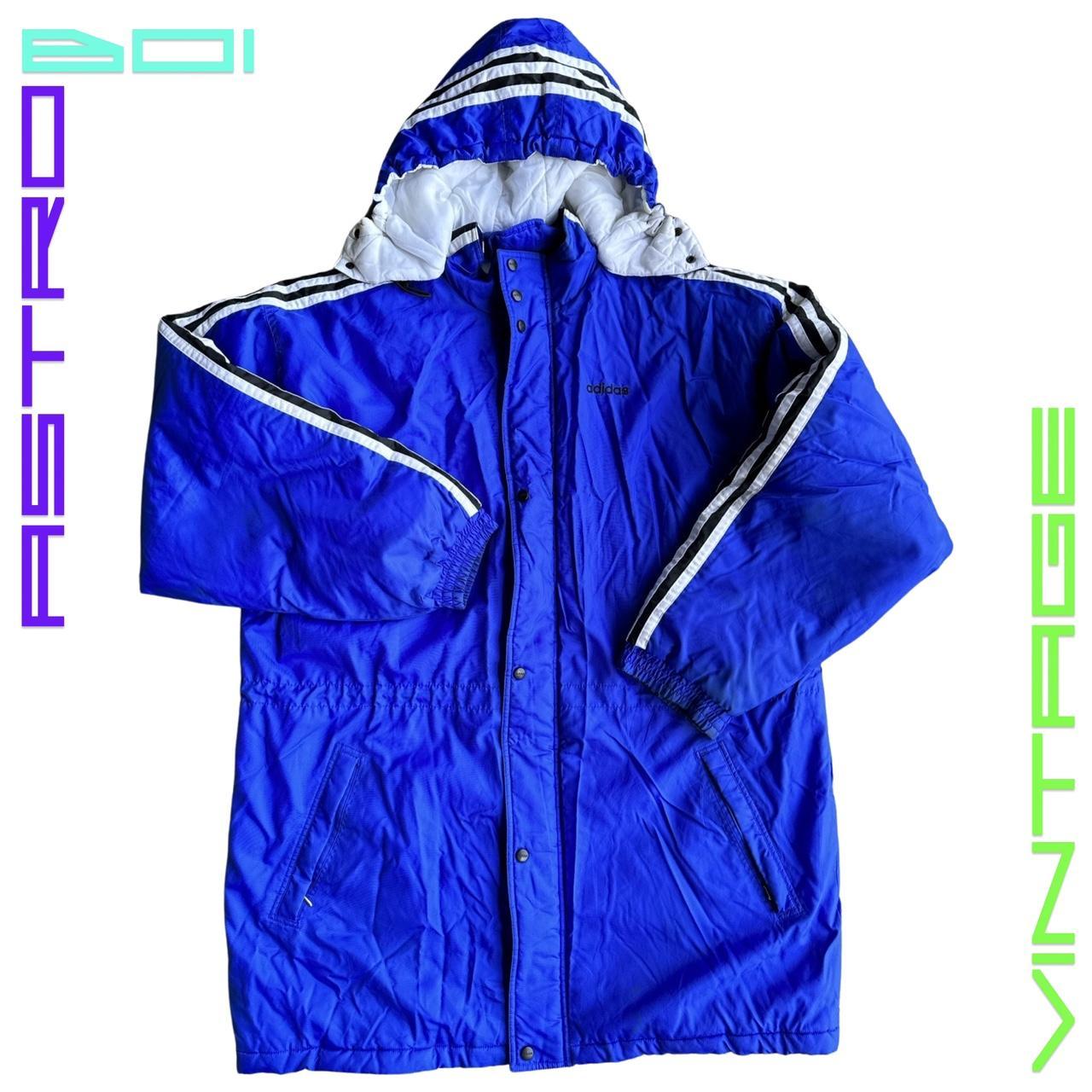 ADIDAS PUFFER DUFFLE COAT _ BLUE _ XXL