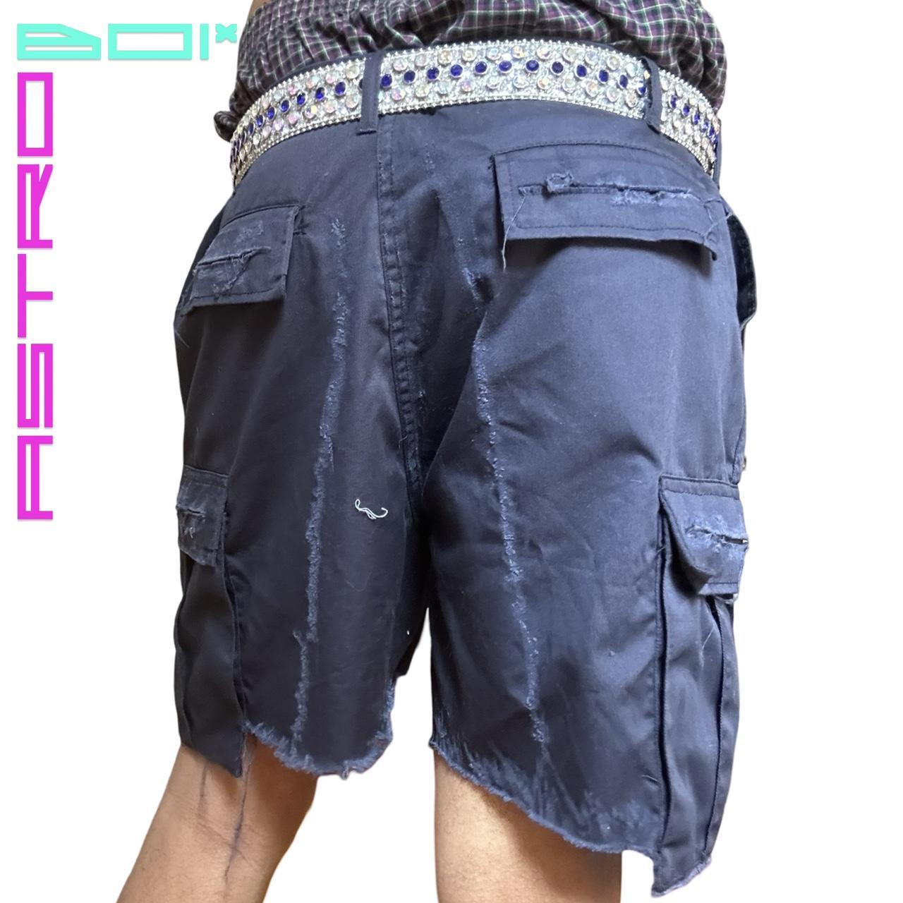 ASTROBOI* ROTHCO DECONSTRUCTED NAVY MILITARY CARGO SHORTS _ 40"