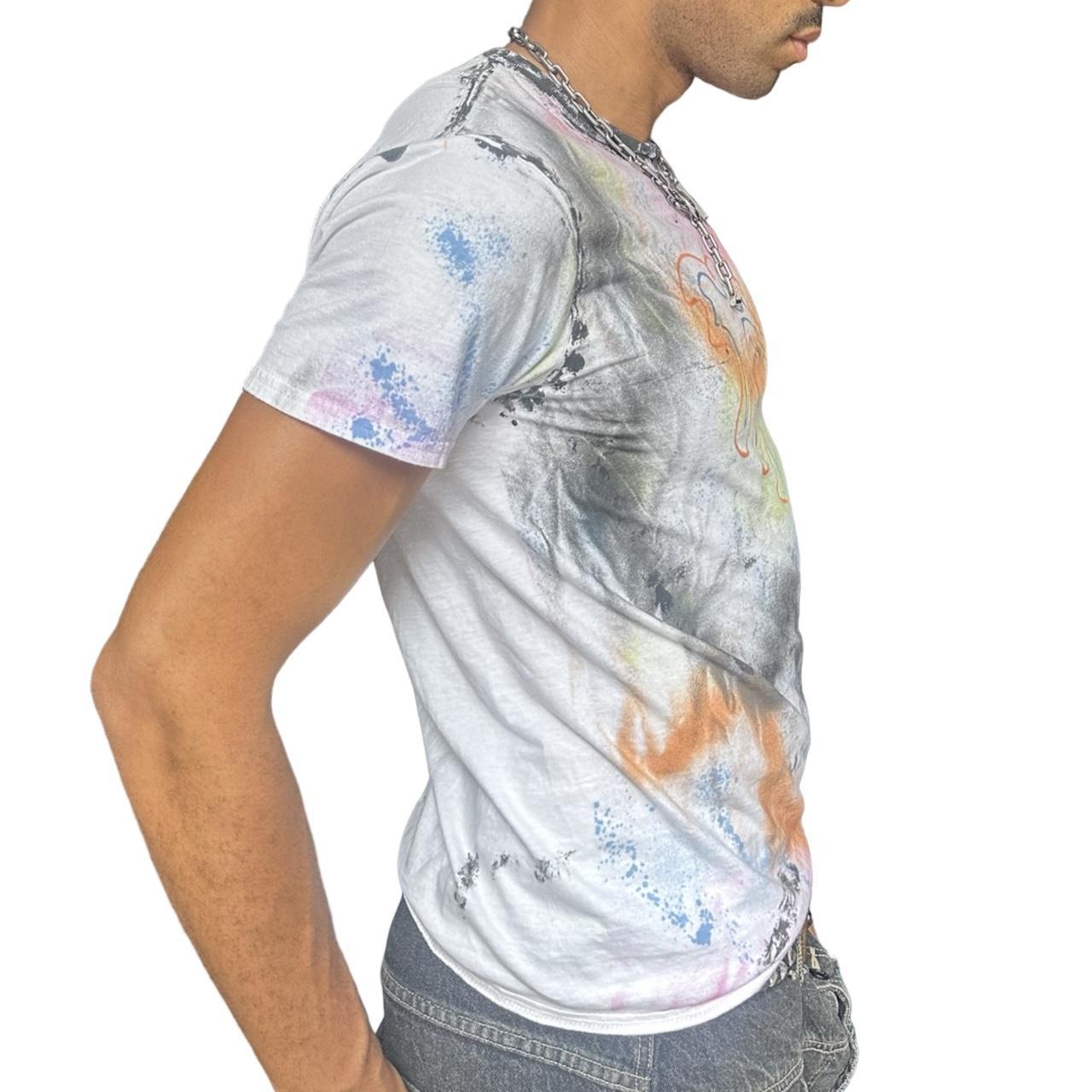 ASTROBOI* 'Pangea' White Painted Graphic T-shirt - right 