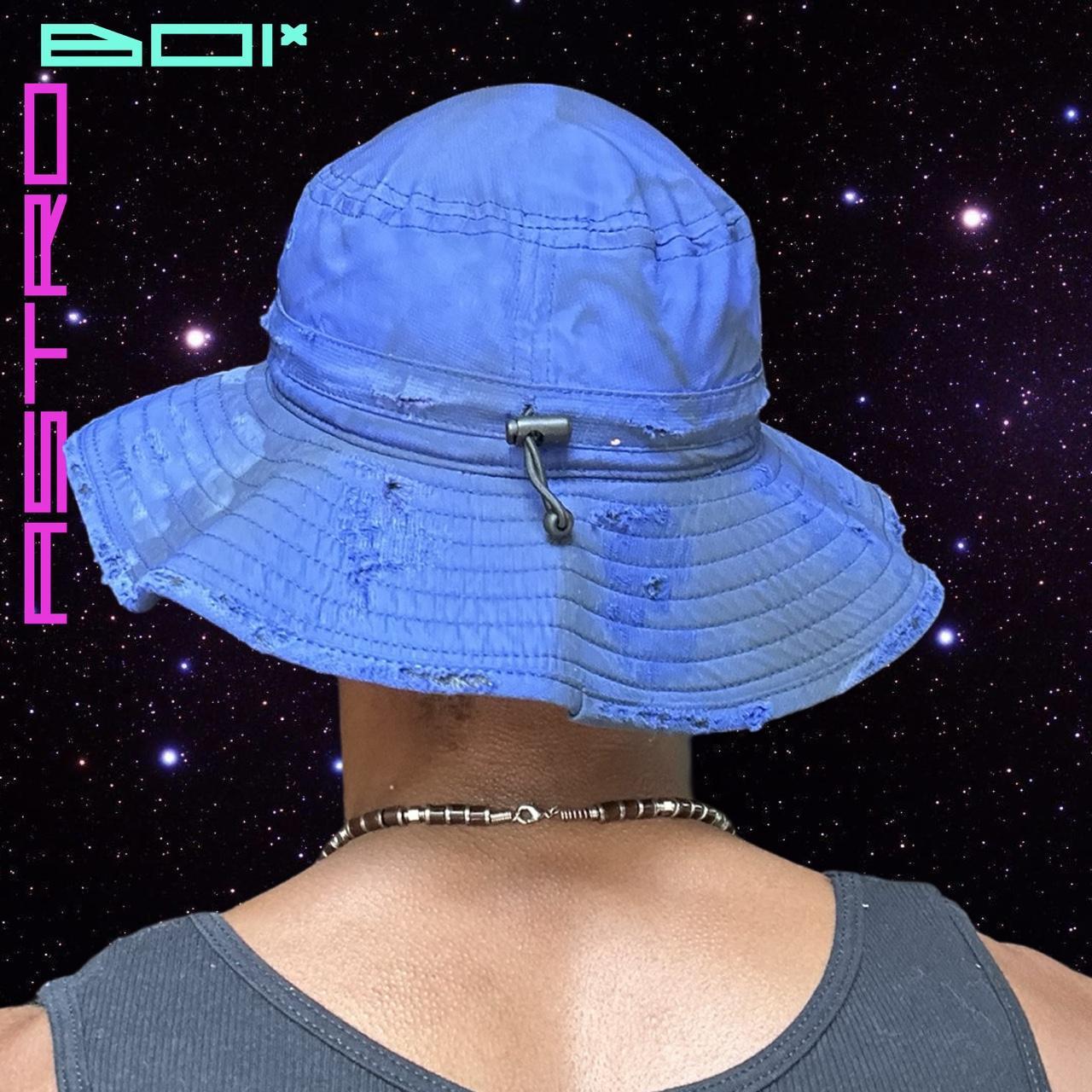 ASTROBOI* BLUE DISTRESSED CAMP BOOIE HAT