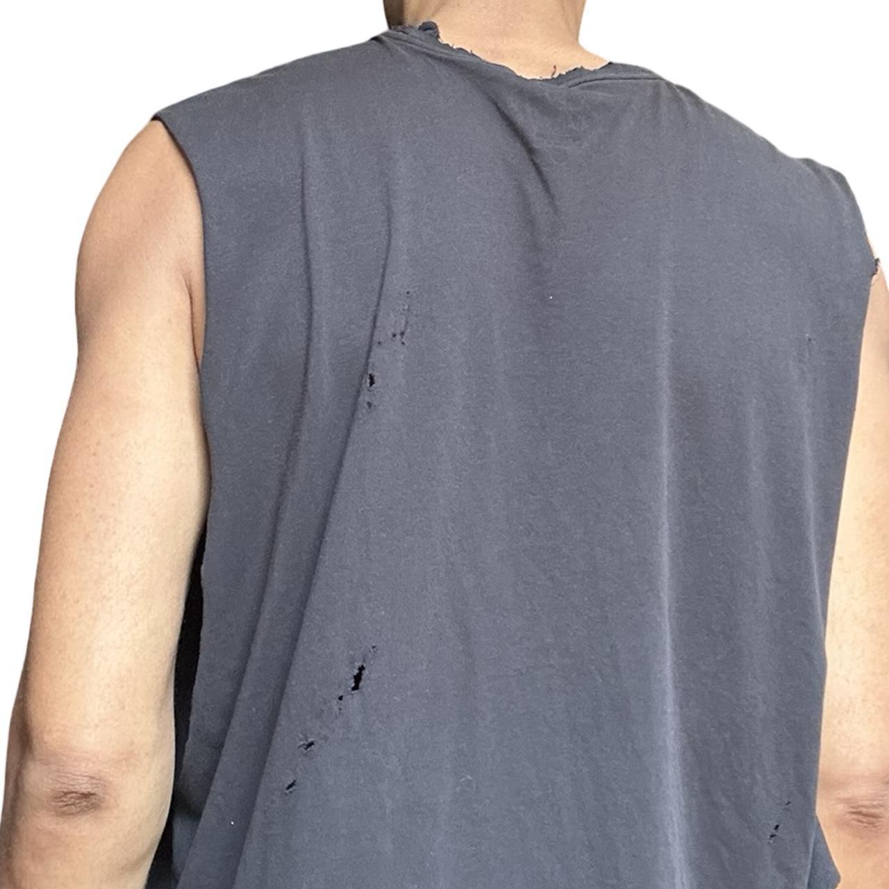 ASTROBOI* x Nike Celestial Navy Football Graphic Sleeveless Muscle Shirt – back detail