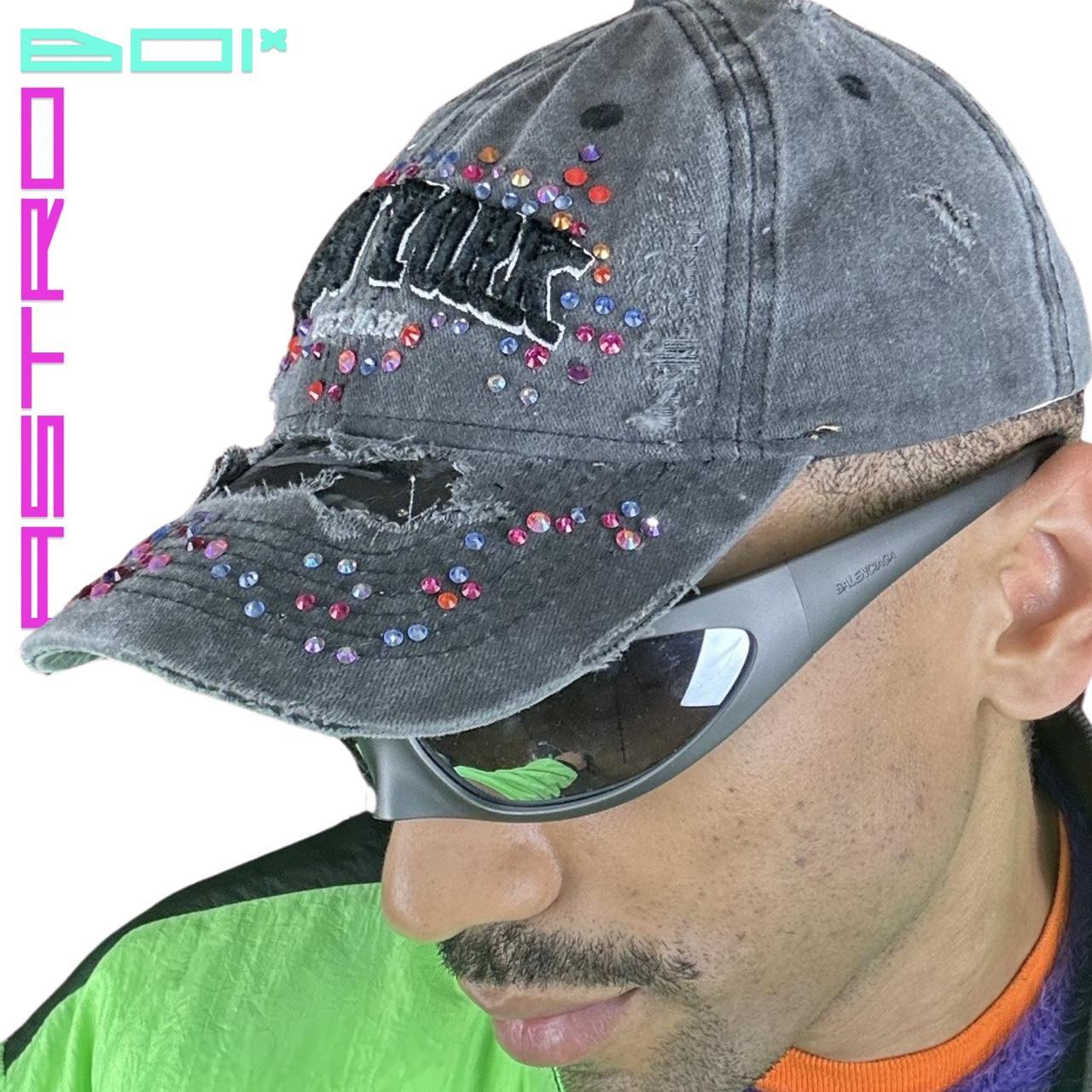 ASTROBOI* NEW YORK BLACK 'NEBULOUS' RHINESTONED HAT