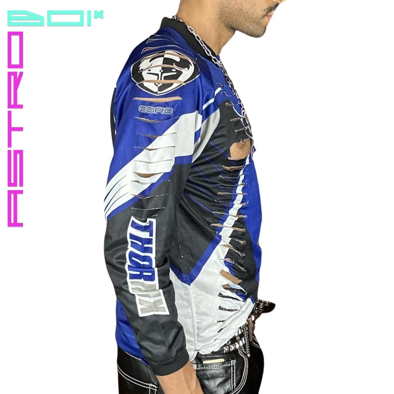 ASTROBOI* THOR SHREDDED BLUE MOTOCROSS JERSEY