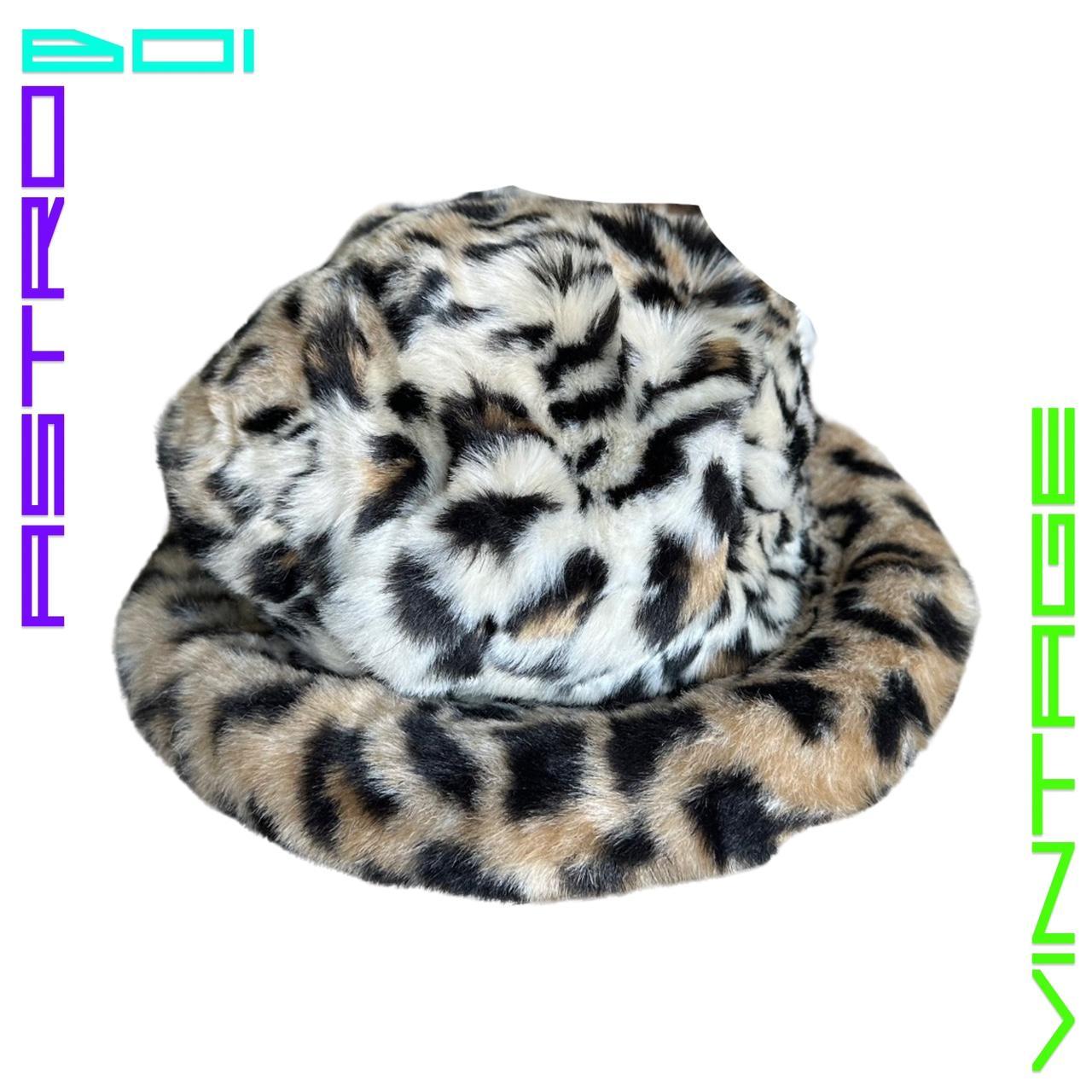 FAUX CHEETAH FUR WINTER HAT