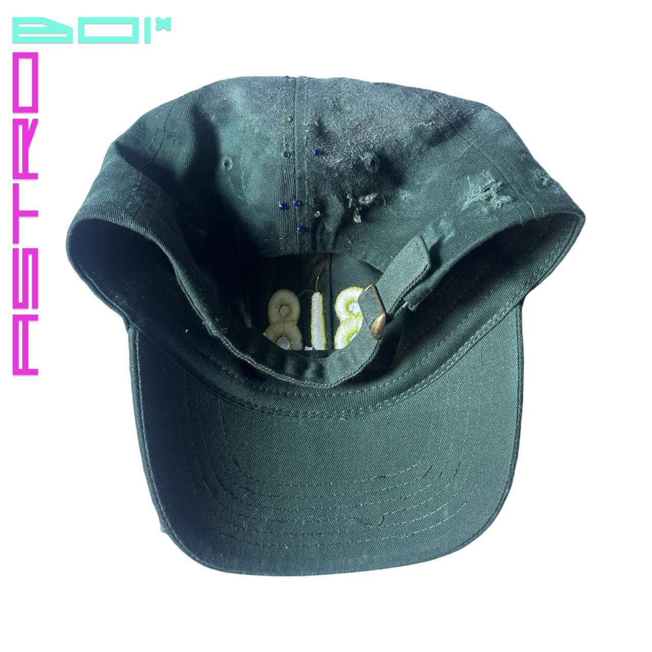 ASTROBOI* 'Paint Slab' Green Distressed Resin Baseball Hat