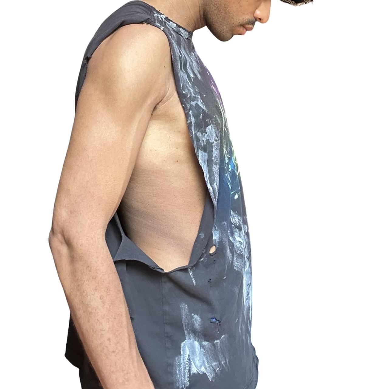 ASTROBOI* x Nike Celestial Navy Football Graphic Sleeveless Muscle Shirt – right