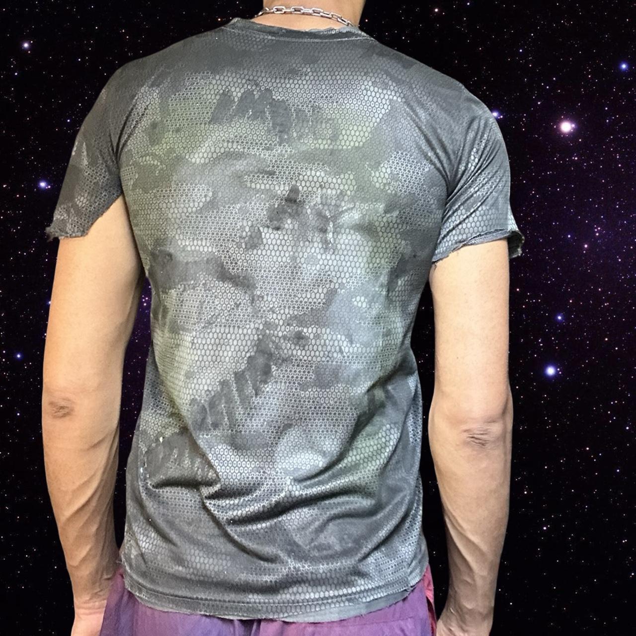 ASTROBOI* Nike Dri-FIT Gray Camo Ripped T-shirt – back
