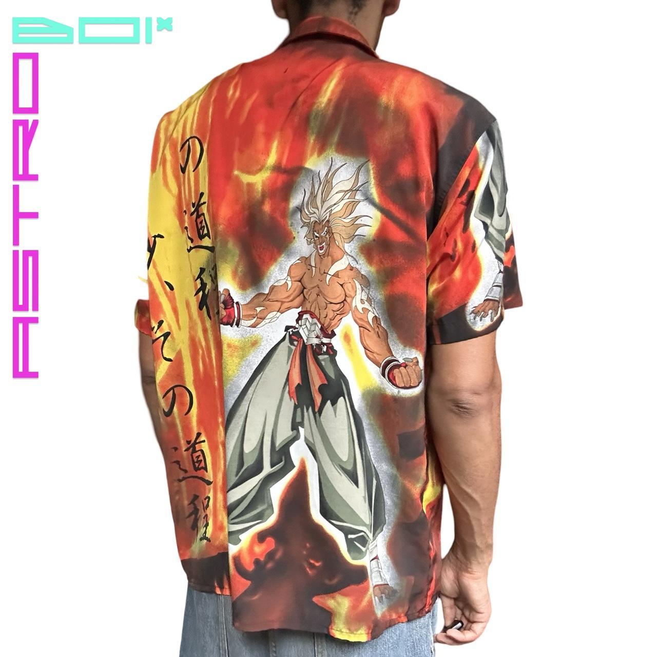 ASTROBOI Y2K DTEK SPORT ORANGE ANIME SHIRT _ LARGE