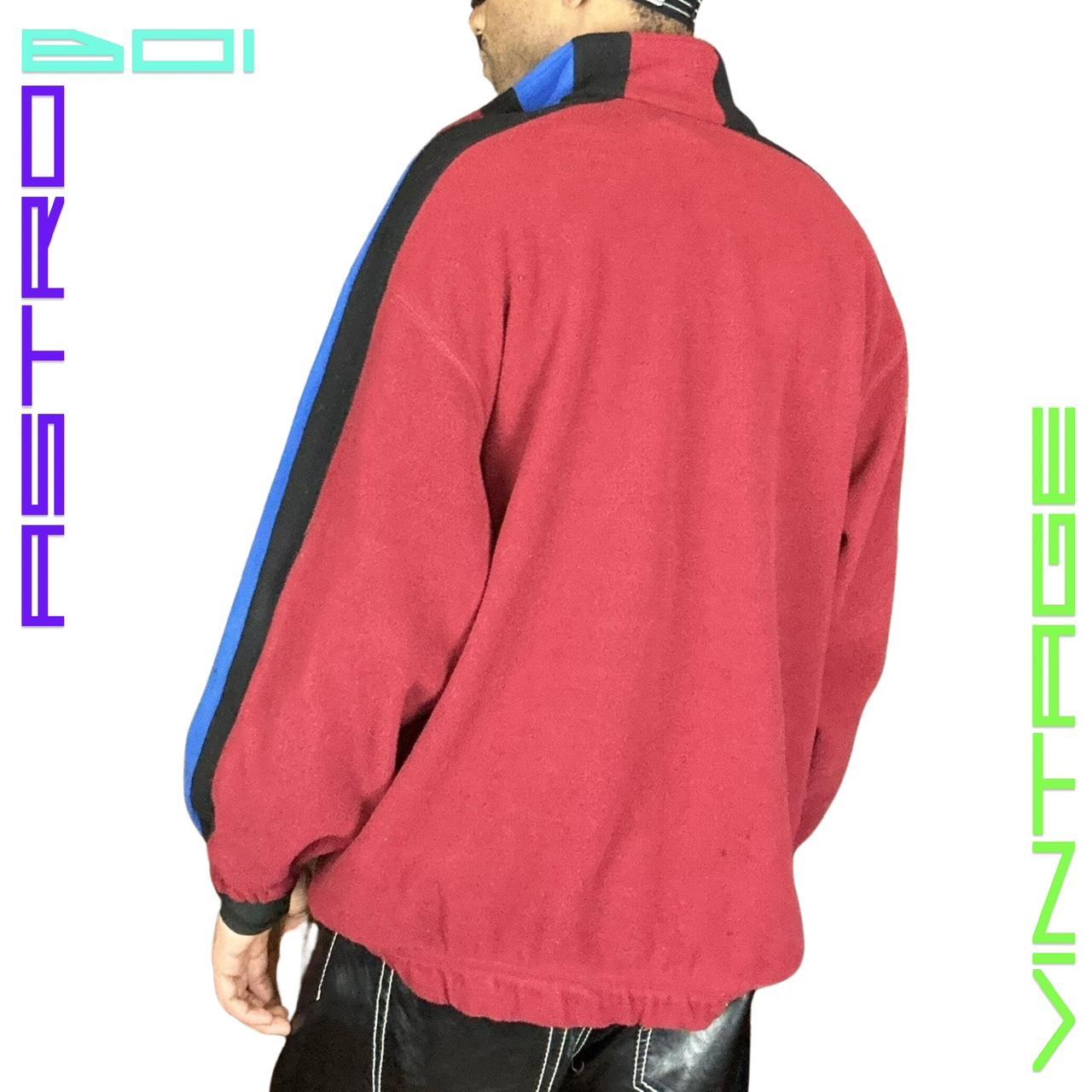 JERZEES OVERSIZED BURGUNDY FLEECE ZIP UP