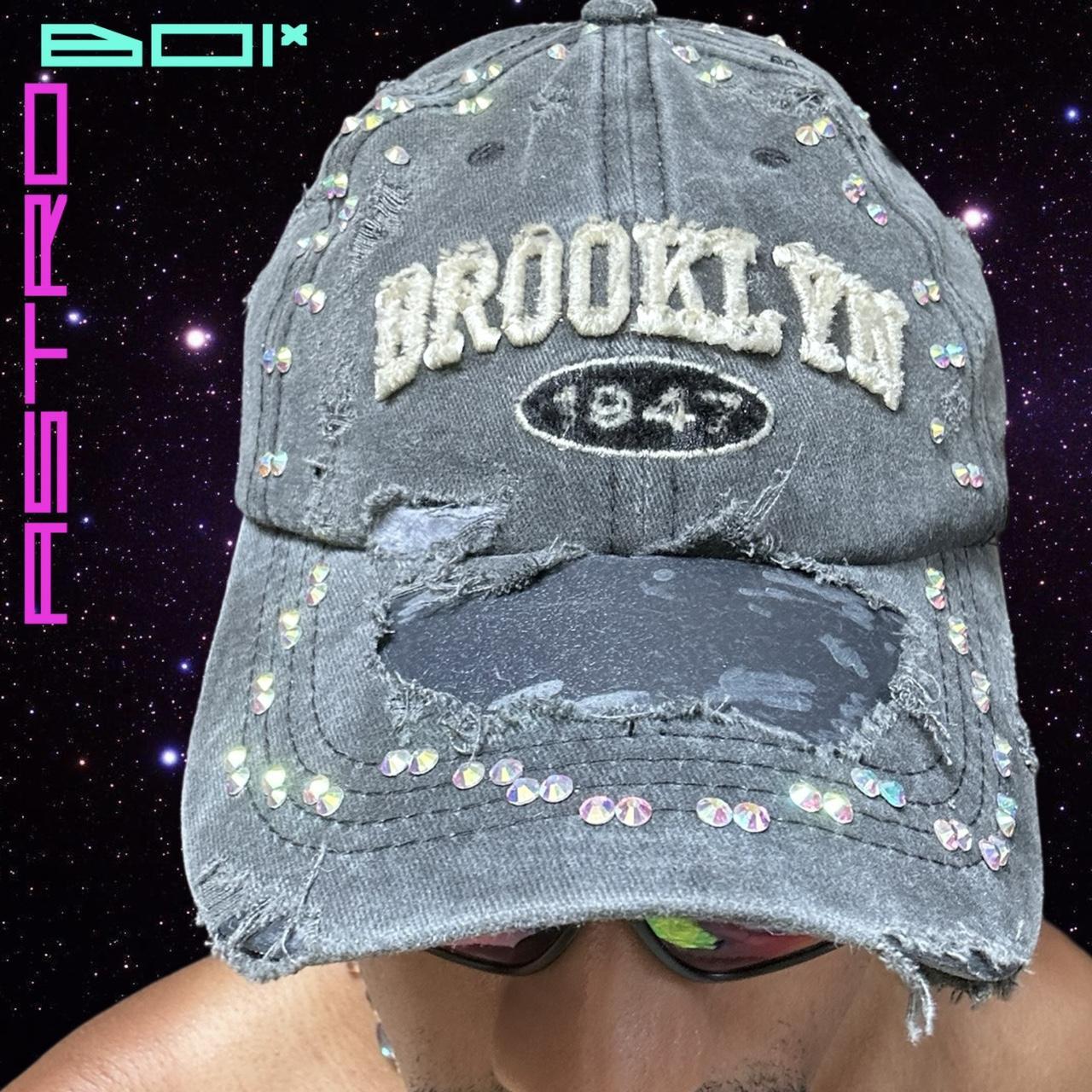 ASTROBOI* BROOKLYN DISTRESSED RHINESTONE HAT