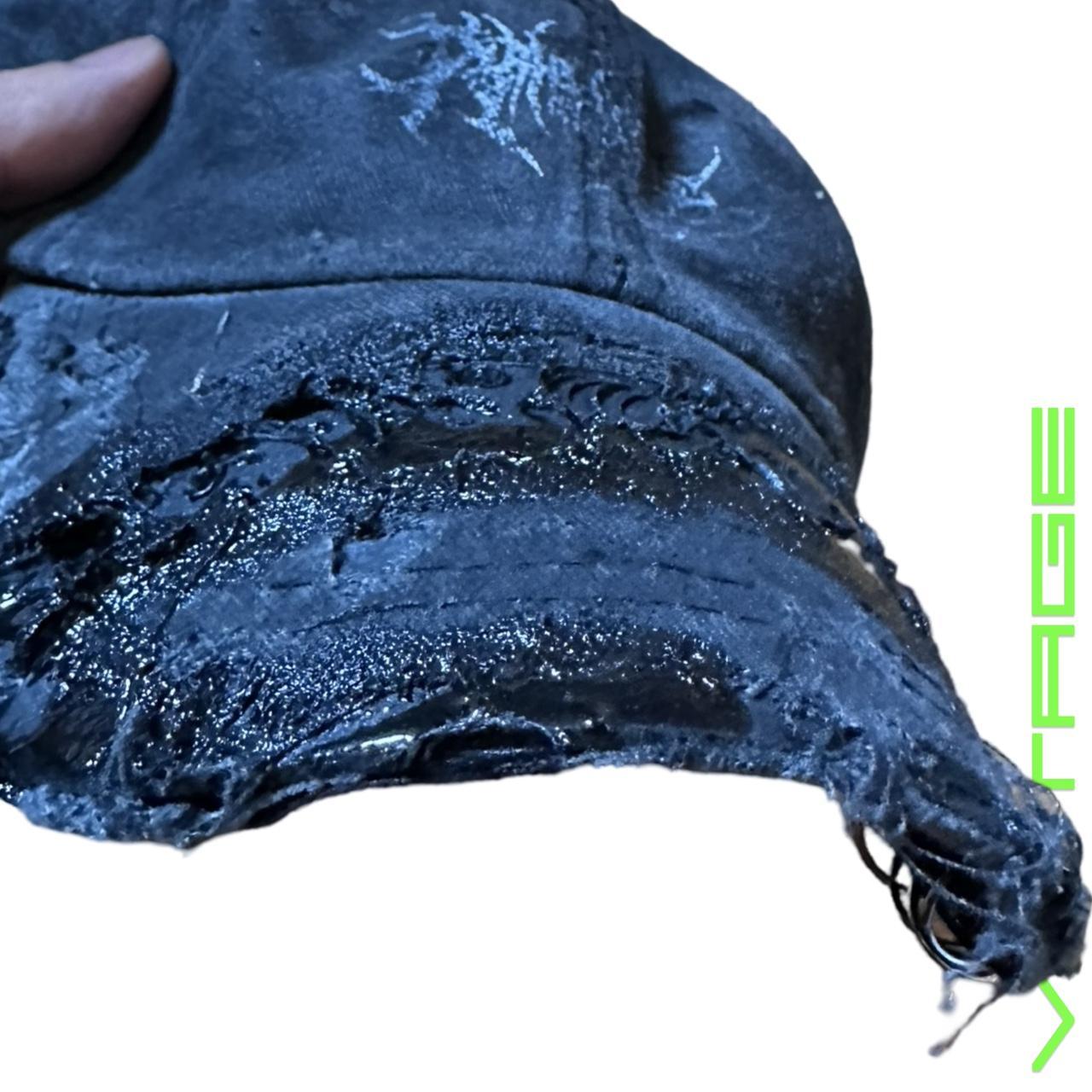 ASTROBOI* 'Tar' Melted Black Pierced Cap