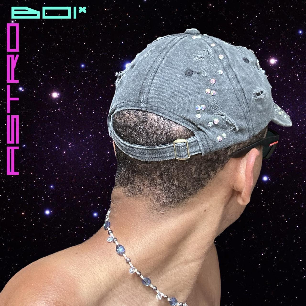 ASTROBOI* BROOKLYN DISTRESSED RHINESTONE HAT