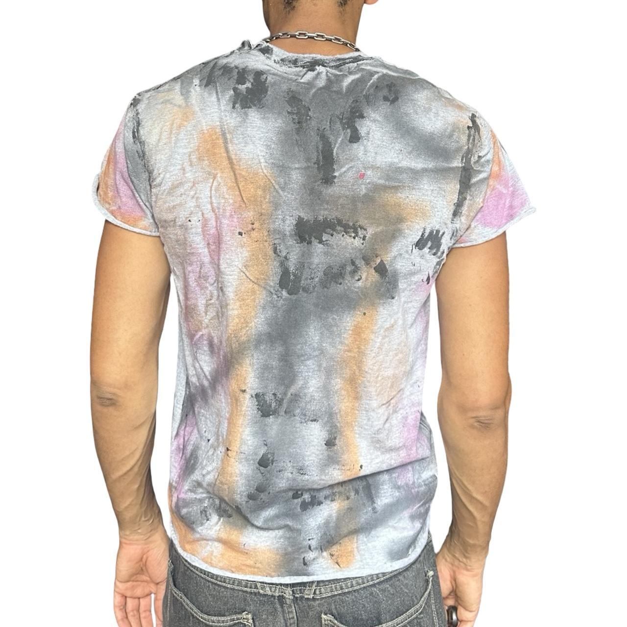 ASTROBOI* x Gildan 'Graffiti' Gray Painted Graphic T-shirt -  back